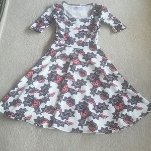 **LULAROE FLORAL DRESS SZ XS**
